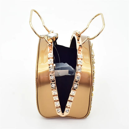 Italian Shoes and Bags Matching Set Decorated with Rhinestone Shoe and Matching Bag for Nigeria Party Wedges Shoes for Women