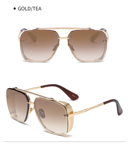 Steampunk Sunglasses For Men 2023 Punk Sunglasses Women Vintage Fashion Glasses Luxury Retro Square Shades Trending Gafas De Sol