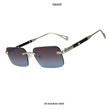 2026 Rimless Sunglasses Women Vacation Sunscreen New Square Sunglass Men Brand Design Fashion Glasses Shades Lentes De Sol Mujer