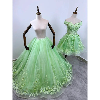 2 In 1 Party Dresses 15 Quinceanera Dresses Ball Gown Sweet 15 Year Old Dress Detachable Skirt Customized Dress For Quinceanera