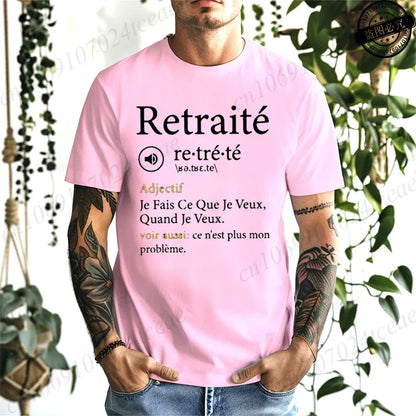 This Is No Longer My Problem Retirement T Shirt Harajuku Casual Fashion Loose Tee Tops Funny French Humnor Retired Papa T-shirt