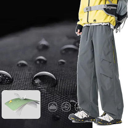 Outdoor Hiking Pants Male Waterproof Windproof Climbing Paratrooper Trousers Autumn Wear-Resistant Camping Cycling Cargo Pants