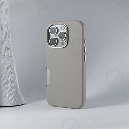 For Magsafe Leather High Quality Alloy Camera Button Magnetic Case For iPhone 16 Pro Max 16pro Wireless Charge Shockproof Cover