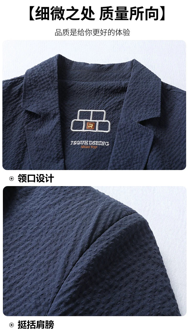 Summer new style suit jacket - Men's fashionable lightweight breathable quick-drying coat with sun protection fabric