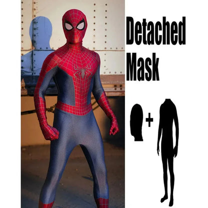 ♥ New 2025 Halloween Men TASM 2 Spider Cosplay Costume Superhero Zentai Suit Adults Boys Male Full Bodysuit ★ Bear House