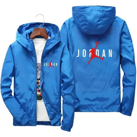 2025 Autumn New Men's Casual Hooded Coat, Outdoor Leisure Waterproof, Fashionable for Exercise