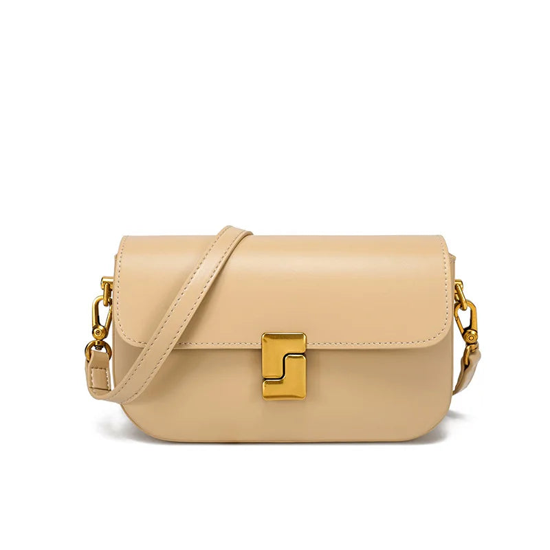Genuine leather woman bag small square shoulder bag Handbags ladies crossbody bags luxury designer minimalism bag tofu bag