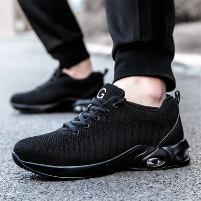 35-50 Air Cushion Working Shoes For Men Anti-Smashing Steel Toe Puncture Proof Construction Safety Shoes Sneakers Male Footwear