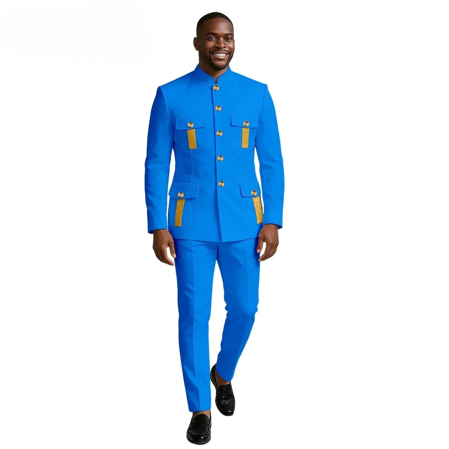 New Men's Suit 2-piece Business Formal Blazer Double-breasted Design Groom Tuxedo for Wedding XS-6XL Outfit