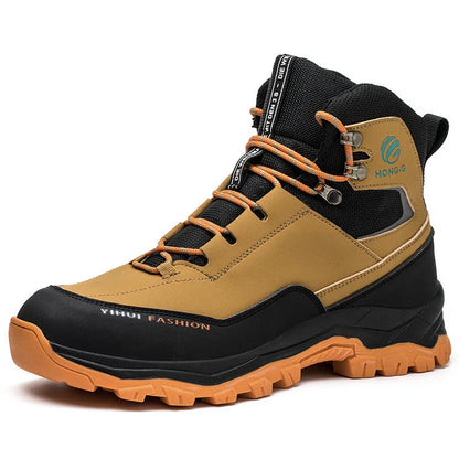 safety shoes man waterproof work safety sneakers high top boots anti puncture Work shoes steel toe working shoes with protection