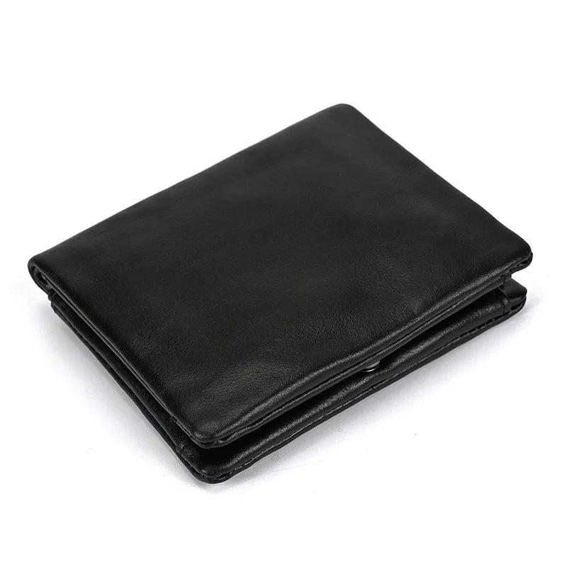 Men Card Holder Geestock Men's Wallet Rfid Credit Card ID Short Wallet Fashion Multi Card Retro Cowhide Coin Purse Casual wallet