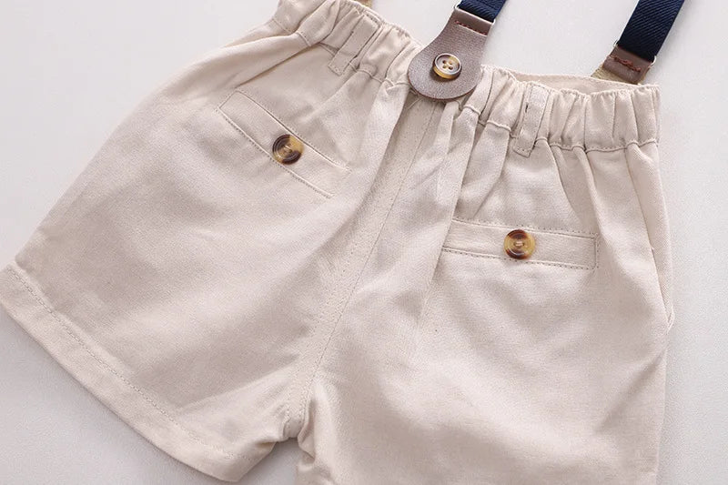 New Summer Baby Boys Clothes Suit Children Short Sleeved Shirt Shorts 2Pcs/Sets Infant Striped Casual Costume Kids Tracksuits