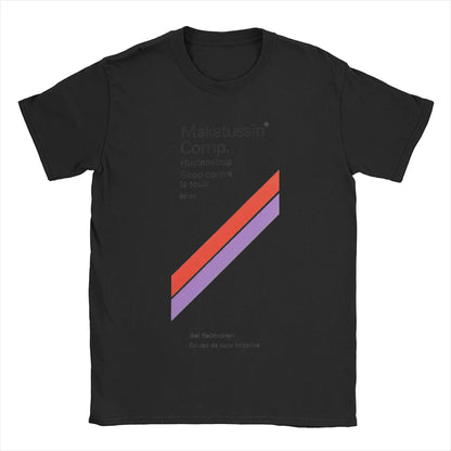 Men T-Shirts Makatussin Comp 80ml Label Vintage Cotton Tee Shirt Short Sleeve Funny T Shirts Crewneck Clothes Summer