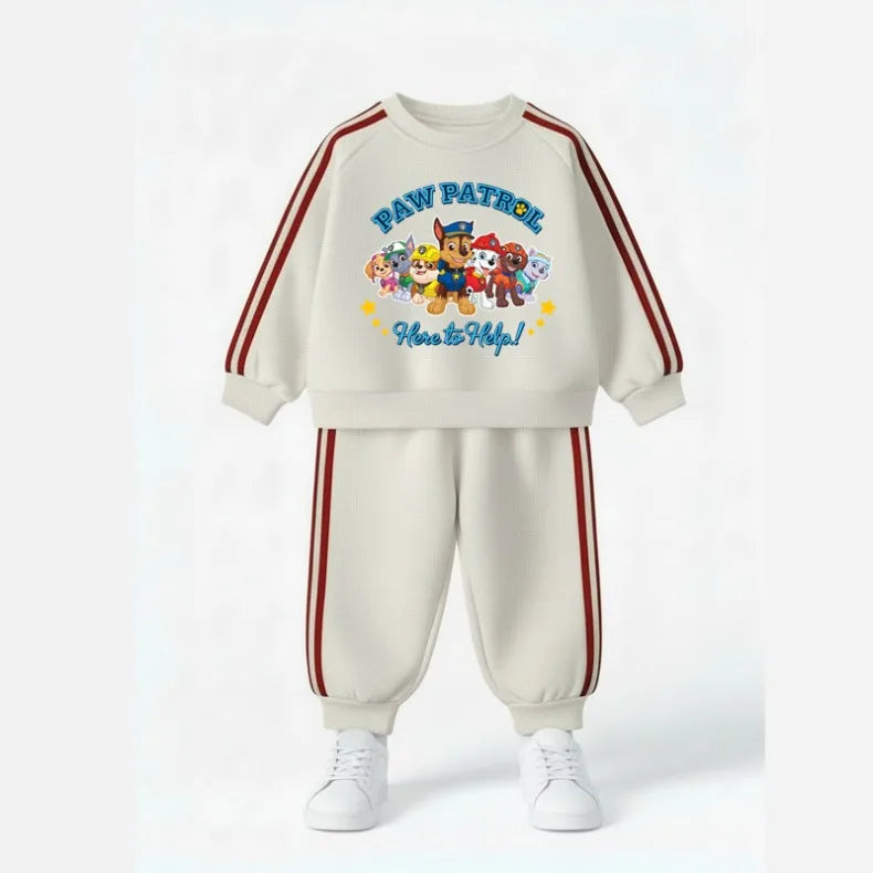2026 Spring New Style Children's Long Sleeve Clothing Sets Boys Casual Tracksuit Kids O Neck Hoodies and Long Pant Two Piece