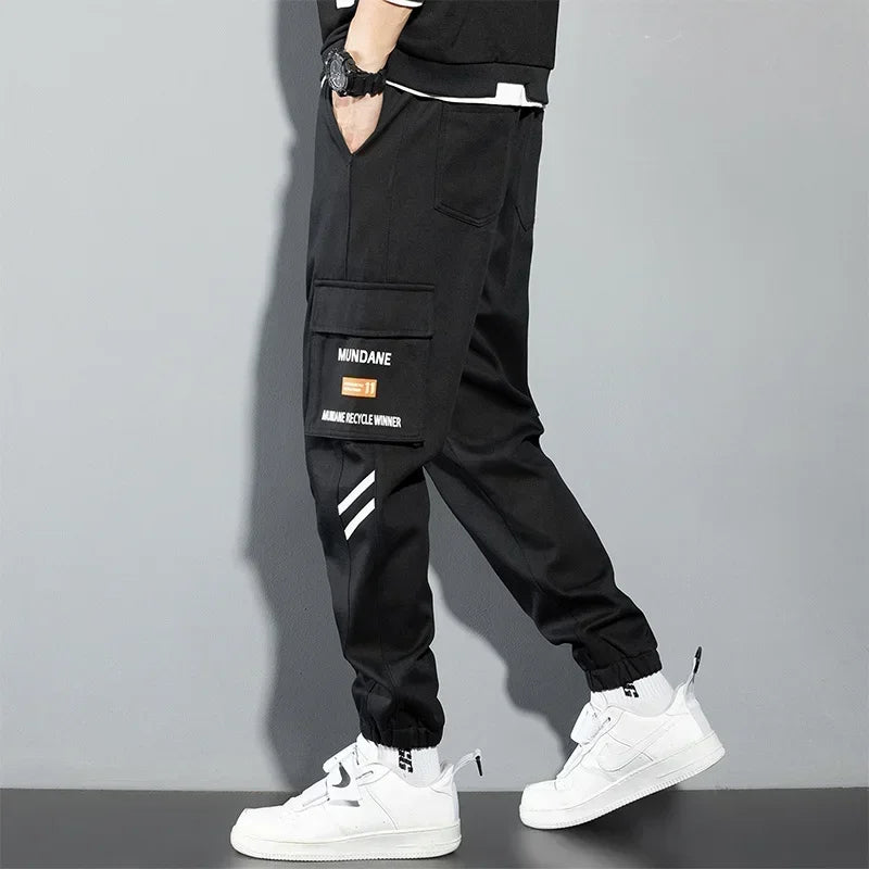 New Korean Fashion Style Casual Pants Men Cotton Cargo Trousers Male Plus Size Camouflage Streetwear Y2K Harem Jogger Camo Trend