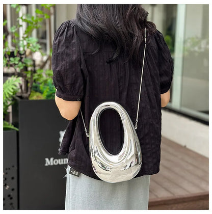 Acrylic Going Out Handbag Ins Famous Fashion Glossy Women's Dinner Bags Diagonal Span Wrist Bag Shoulder Messenger Bag