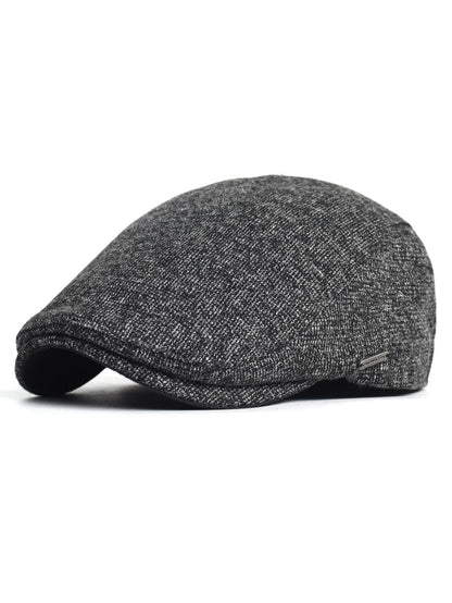 Autumn Winter Thick Warm Newsboy Caps Men Women Soft Beret Hat Casual Fashion Detective Hats Retro Driver Flat Caps