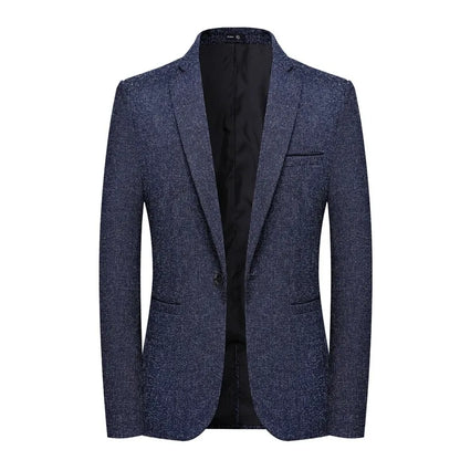 Blazer Boutique Men's Solid Color British Style Fashion Casual Business Job Interview Gentleman Party Best Man Dress Suit Blazer