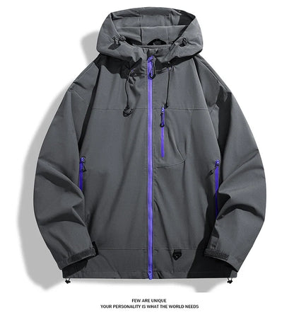 Men Women Waterproof Hiking Jacket Trekking Camping Mountaineering Windbreaker Unisex Outdoor Sport Windproof Rain Coat