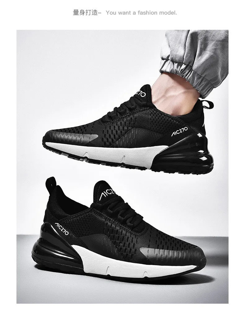 Men's Sneakers Outdoor Jogging Sport Shoes Autumn Season Women Casual Sneakers Shoes Platform Mesh Breathable Casual Shoes 36-47