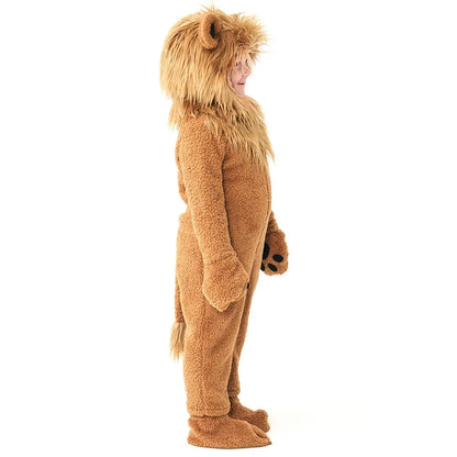 2-12Y Lion King Costume for Boys Deluxe Full Set Halloween Purim Animal Themed Party Fancy Dress Fleece