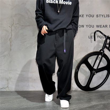 Japanese Vintage Casual Baggy Pants Mens Clothing High Quality Trend Straight Pants Fashion Loose Trousers Streetwear Pants Male