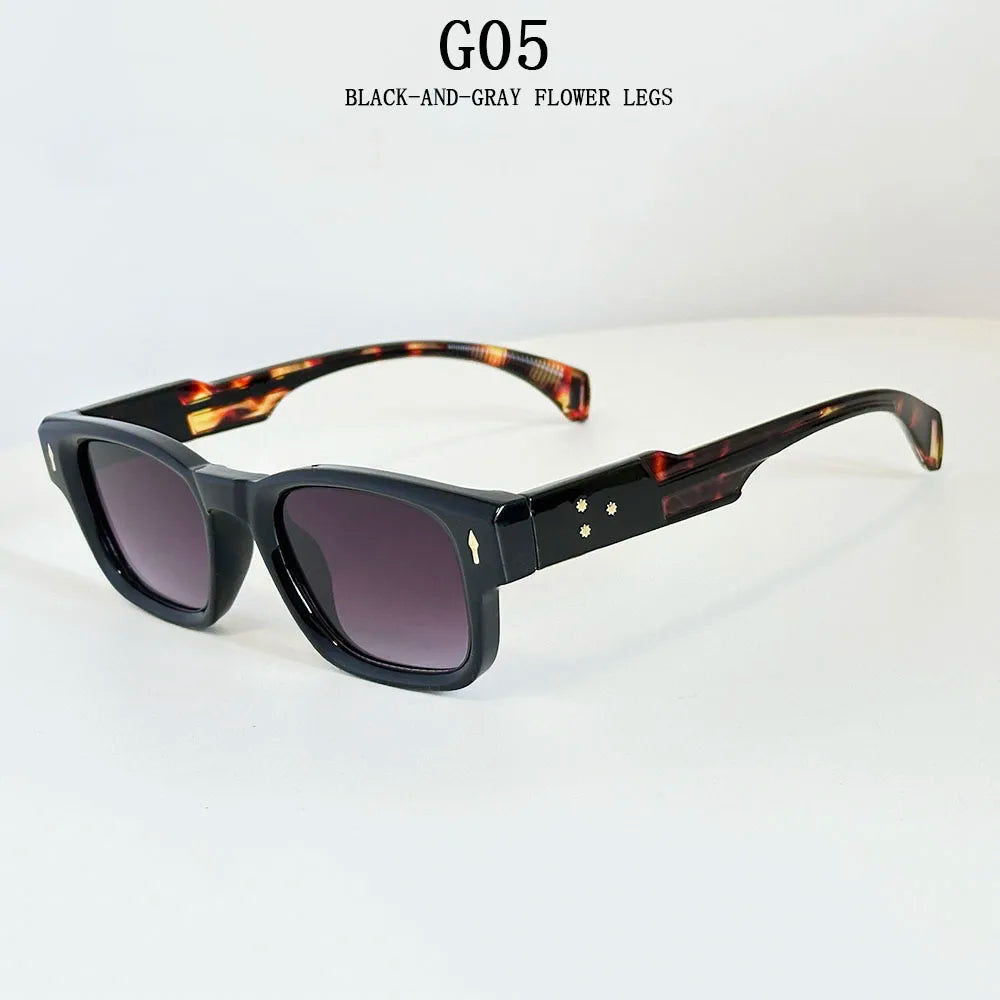 Fashion Sunglass Men Vintage Square Sunglasses Women 2025 Trendy Glasses Gafas De Sol Hombre Lunette Soleil Femme Dropshipping