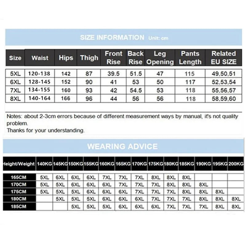 200KG Extra Large Jeans Men Blue 8XL 7XL 6XL 5XL Plus Size Denim Big Straight Elastic Trousers Black Stretched High Waist Pants