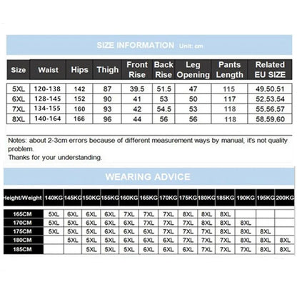 200KG Extra Large Jeans Men Blue 8XL 7XL 6XL 5XL Plus Size Denim Big Straight Elastic Trousers Black Stretched High Waist Pants