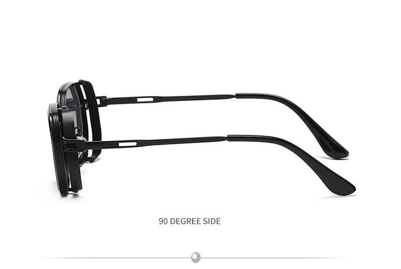 2024 Steampunk Sunglasses For Men Fashionable Square Punk Fashion Glasses Designer Sunglasses Women Trendy Gafas De Sol Hombre