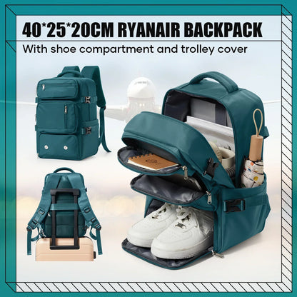 Travel Backpack Airplane Cabin Bag Ryanair Backpack 40x20x25 Luggage Laptop Bag Anti-Theft Men Women's Bag for Sports Trekking