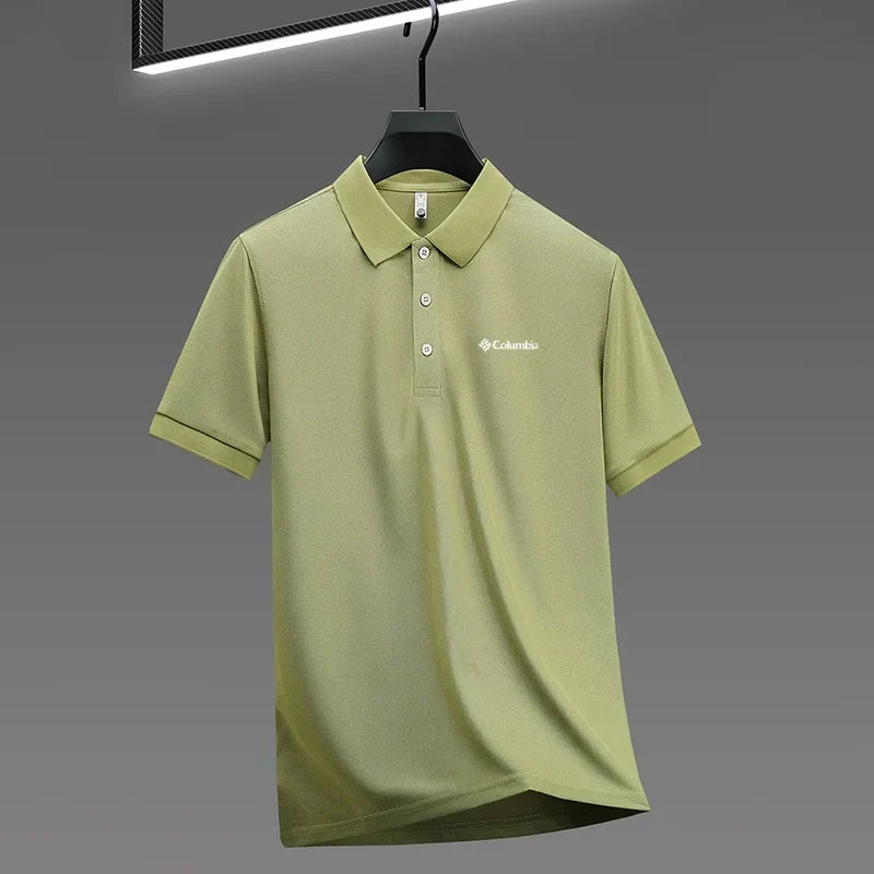 High End Brand New Men's Lapel Polo Shirt Summer Exquisite Letter Print Short Sleeve T-Shirt Business Leisure Fashion Men's Wear