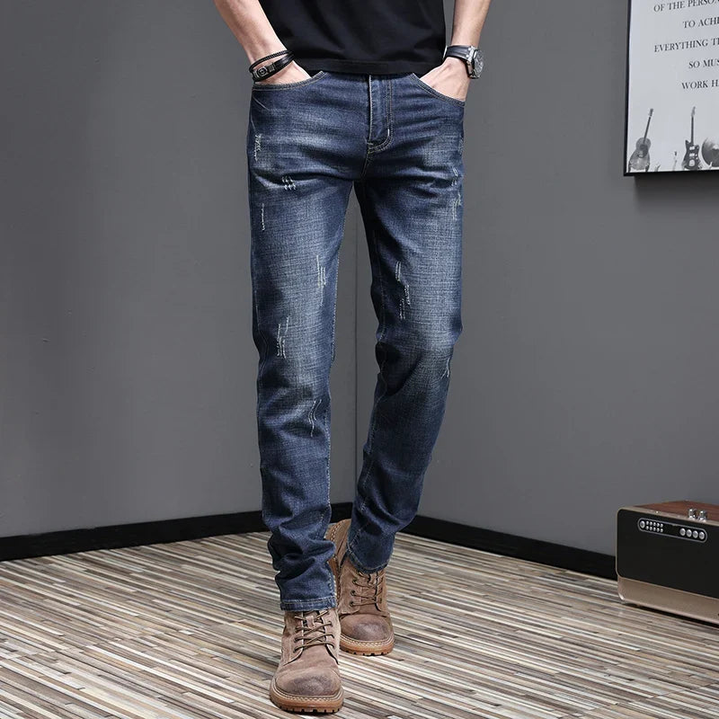 2026 Men's Slim Casual Street Classic Skinny Jeans Pencil Jeans Trendyy Stretch Style Comfortable Casual Fashion Versatile