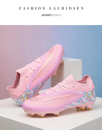 New Kid Match Boys Professional Non-Slip Comfortable Football Boots Sneakers Match Soccer Shoes Outdoor Sports Shoes Unisex