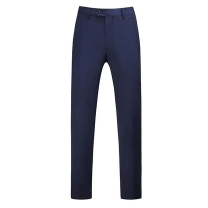 19 Colors High Quality Men's Solid Color Slim Fit Suit Pants Fashion Formal Business Social Groom Wedding High End Trousers