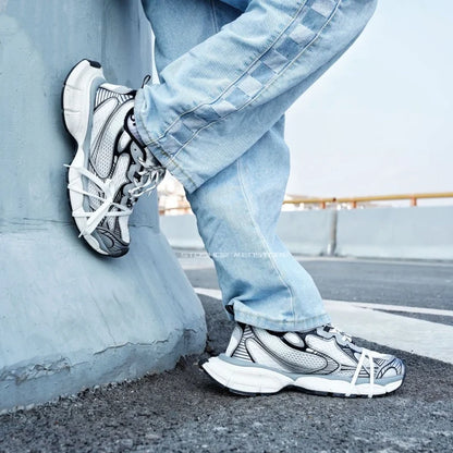 Thick Soled Shoes for Men and Women Size36-45 Paris 3Xl Dad Shoes Height Increasing Breathable Chunky Shoes Casual Sports Shoes