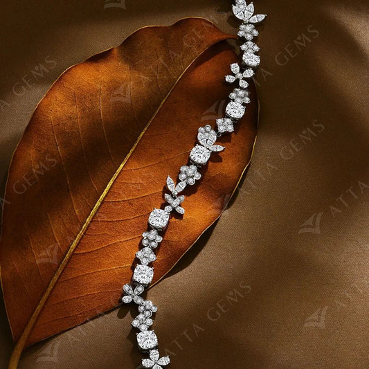 Bracelets de luxe en Moissanite D VVS1 en argent sterling 925 véritable pour femmes, testés au testeur de diamant, cadeau de fête de fiançailles