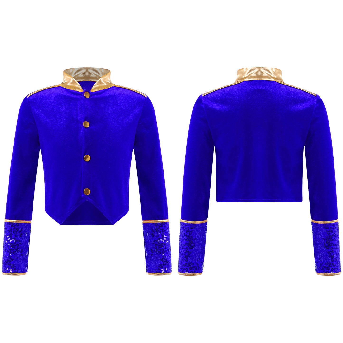 Kids Girls Boys Drum Major Costume Marching Band Uniform Ringleader Drummer Halloween Cosplay Performance Prince Costume