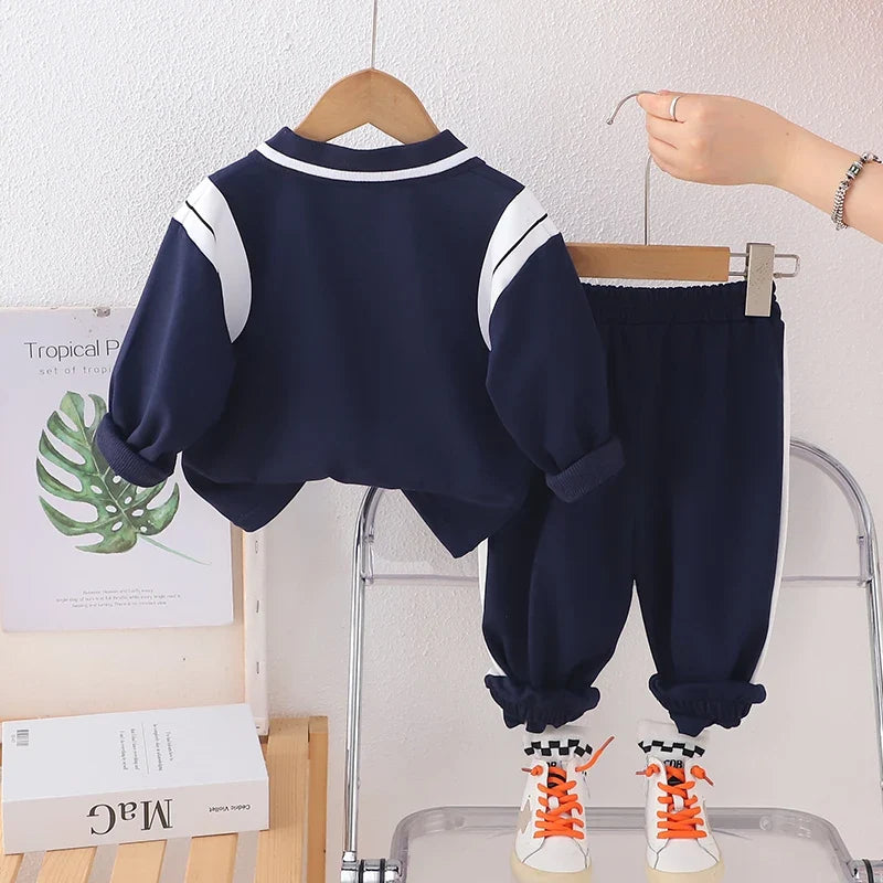New Baby Boys Clothes Suit Spring Autumn Children Tops+Pant 2Pcs/Sets Toddler Infant Outfits Casual Costume Kids Tracksuits