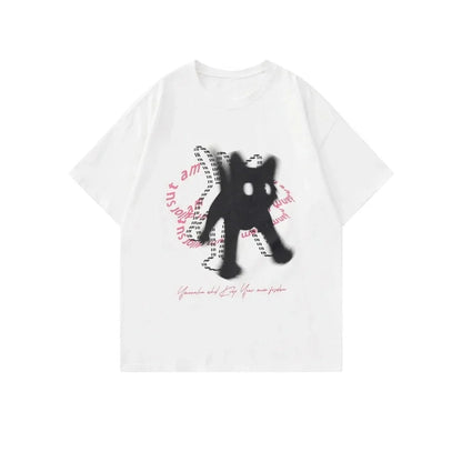 Kittens Avatar Blouse Women's T-shirt Female Y2k Clothes Girls Kawaii Tops House Pet Print Streetwear Cute Cat Graphic Clothing
