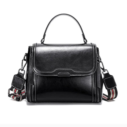 Cowhide Women's Tote Bag 2024 New Luxury Genuine Leather Shoulder Crossbody Bags High Quality Vintage Female Handbag 6241