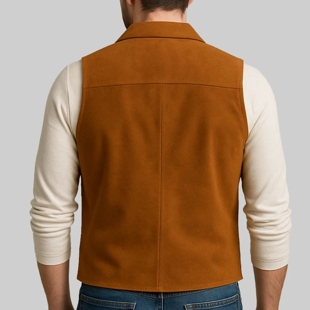 Men Vest Orange Velvet Single Breasted Lapel Waistcoat For Wedding Banquet Party Business Work Office Casual Daily Men Suit Vest
