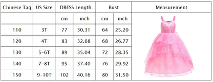 Kids Fairy Glinda Costume Wicked Wizard of Ozland Halloween Girl Cosplay Charming Glinda Kind Witch of North Pink Princess Dress