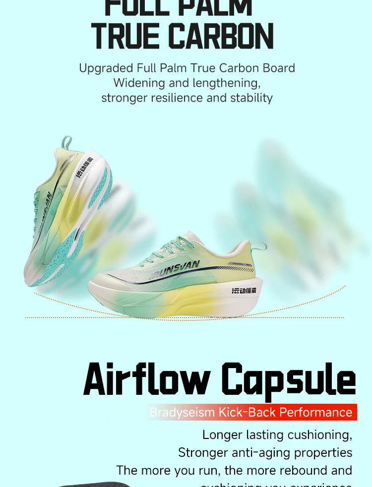 Full Plam Carbon Plate Trail Running Shoes Men 2026 High Quality Trendy Shoes New Ultra-light Running Shoes Sports
