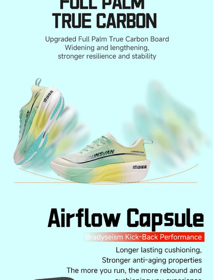 Full Plam Carbon Plate Trail Running Shoes Men 2026 High Quality Trendy Shoes New Ultra-light Running Shoes Sports