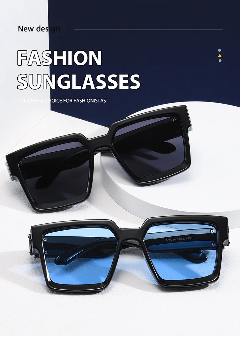 Millionaire Sunglasses For Men Vintage Square Fashion Glasses Luxury Retro Sunglasses Women Trending Punk Gafas De Sol Lentes