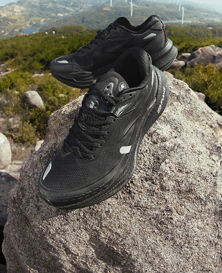 4x4 Men Running Shoes New Carbon Plate Racing Anti-slip Rebound  Wear-resistant Stable Male Sneakers 672442201