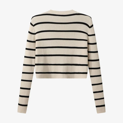 AS AW25 stripe knitting cardigan + sleeveless patch dress maxi matching set for woman clothing