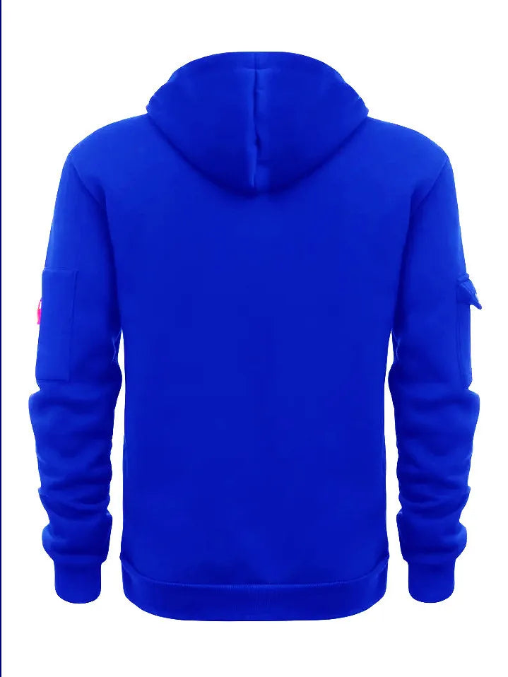 2025 New Men's Keep Warm Hoodie Streetwear Jacket Long Sleeve Sweatshirts Zipper Hooded Pullover Male Running Hooded Sweatshirt