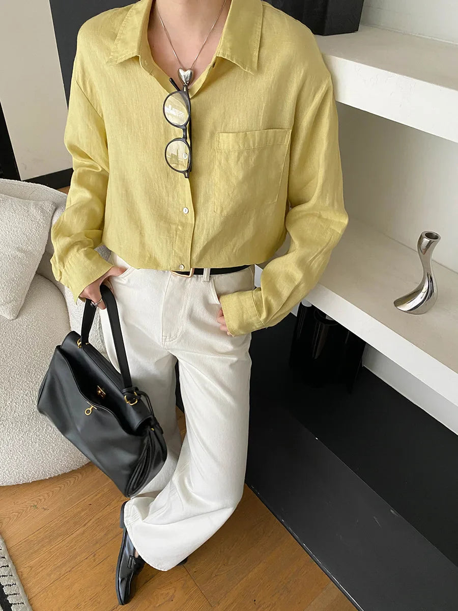 Spring women's fashionable and simple commuting temperament, high waist wide leg straight leg slimming jeans